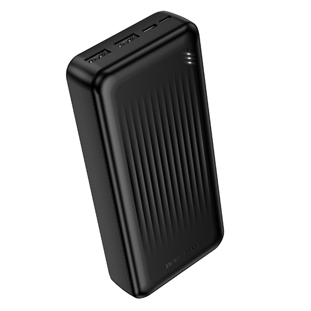47677 Power Bank Borofone BJ78A 20000mAh 5V/2A με 4 Θύρες 1xUSB-C 2xUSB-A 1xMicroUSB και LED Ένδειξη Μπαταρίας Μαύρο - Image 1