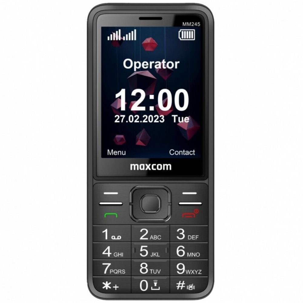 49055 Maxcom Classic MM245 2.8" 4G με Bluetooth, Ραδιόφωνο, Κάμερα και Μεγάλα Γράμματα Μαύρο - Image 1