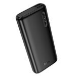 Power Bank Hoco J158A Runner 10000mAh Fast Charge 5V/2A Slim με 2xUSB-A 1xUSB-C 1xMicro USB και LED Ένδειξη Μπαταρίας Μαύρο - Image 3