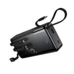Power Bank Hoco J156A Founder 20000mAh PD20W QC με Θύρες USB+USB-C Ενσωματωμένα Καλώδια USB-C USB Lighting Micro LED Ένδειξη Μπαταρίας Μαύρο - Image 3