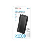 Power Bank Borofone BJ86 20000mAh 5V/2A με 4 Θύρες 1xUSB-C, 2xUSB-A, 1xMicroUSB LED Ένδειξη Μπαταρίας και Φακό Μαύρο - Image 2