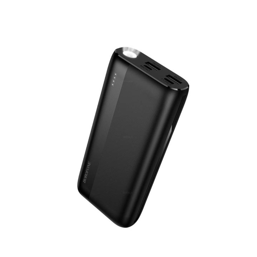51098 Power Bank Borofone BJ86 20000mAh 5V/2A με 4 Θύρες 1xUSB-C, 2xUSB-A, 1xMicroUSB LED Ένδειξη Μπαταρίας και Φακό Μαύρο - Image 1