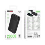 Power Bank Borofone BJ88A Clever 20000mAh 5V/2A με 4 Θύρες 1xUSB-C 2xUSB-A 1xMicroUSB και LED Ένδειξη Μπαταρίας Μαύρο - Image 2