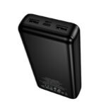 Power Bank Borofone BJ88A Clever 20000mAh 5V/2A με 4 Θύρες 1xUSB-C 2xUSB-A 1xMicroUSB και LED Ένδειξη Μπαταρίας Μαύρο - Image 3