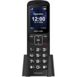 Maxcom MM34D 4G 2.4" 1000mAh με Μεγάλα Πλήκτρα, Ραδιόφωνο, Δόνηση, Φακό, Bluetooth και Βάση Φόρτισης Μαύρο