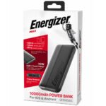 Power Bank Energizer UE10050CC 10000mAh 15W με 2xUSB-C 1xUSB-A και LED Ένδειξη Μπαταρίας Μαύρο - Image 2