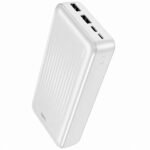 Power Bank Borofone BJ78A 20000mAh 5V/2A με 4 Θύρες 1xUSB-C 2xUSB-A 1xMicroUSB και LED Ένδειξη Μπαταρίας Λευκό