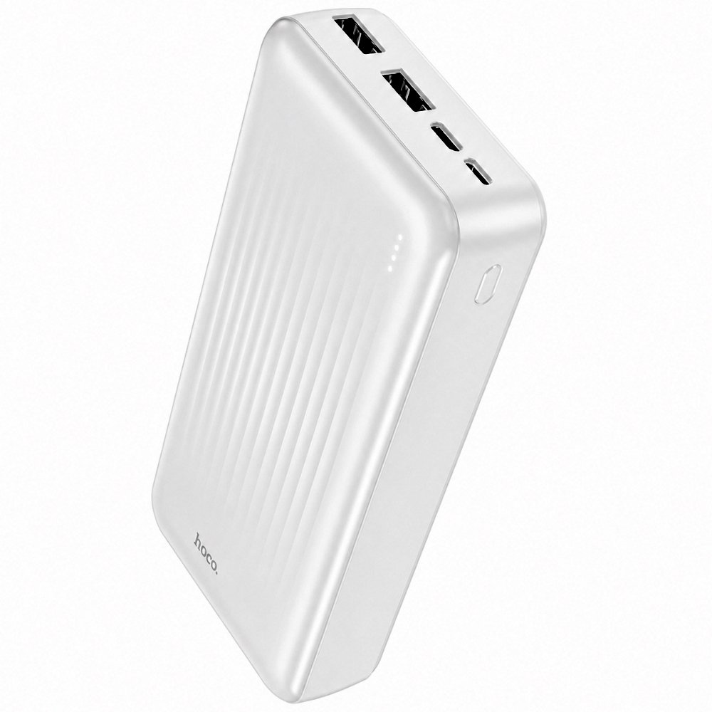 52281 Power Bank Borofone BJ78A 20000mAh 5V/2A με 4 Θύρες 1xUSB-C 2xUSB-A 1xMicroUSB και LED Ένδειξη Μπαταρίας Λευκό - Image 1
