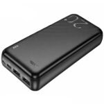 Power Bank Hoco J123A Element 20000mAh 5V/2A 1xUSB-C 1xUSB-A 1xMicroUSB και LED Ένδειξη Μπαταρίας Μαύρο