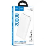 Power Bank Hoco J153A Stability 10W 20000mAh 2xUSB-A 1xUSB-C 1xMicroUSB και LED Ένδειξη Μπαταρίας Λευκό - Image 2