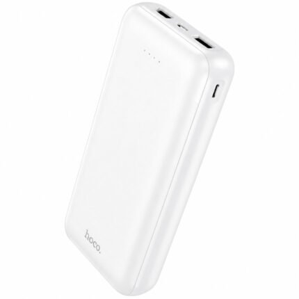 Power Bank Hoco J153A Stability 10W 20000mAh 2xUSB-A 1xUSB-C 1xMicroUSB και LED Ένδειξη Μπαταρίας Λευκό