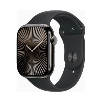 Apple Watch (Series 10 2024) Gps +Cellular 46mm Slate Titan με Schwarzem Sport Band M/L EU