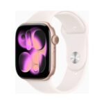 Apple Watch (Series 11 2025) Gps +Cellular 46mm Rose Gold Aluminium Case με Sport Band Light Blush S/M EU