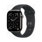Apple Watch (Series 11 2025) Gps +Cellular 46mm Slate Titanium Case με Sport Band Black S/M EU