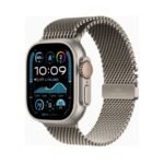 Apple Watch Ultra 2 (Series 9 2023) Gps +Cellular 49mm Titanium Natural Case με Natural Titan Milanese Armband S EU