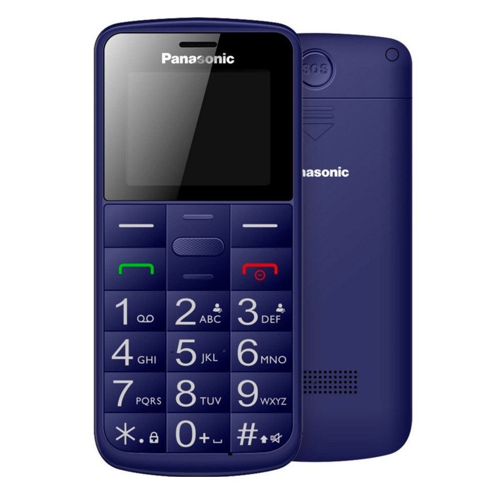 28024 Panasonic KX-TU110EXC (Dual SIM) Μπλε 1.77" Easy Phone με πλήκτρο SOS, Bluetooth και Μεγάλα Γράμματα - Image 1
