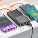 Power Bank Hoco J119 10000mAh PD3.0, PD20W, QC3.0, QC2.0 με Ενσωματωμένα Καλώδια USB-C και Lighting Μαύρο - Image 3
