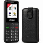 Energizer Feature E4 32MB/2GB Dual Sim 2G 1.77" με πλήκτρο SOS, Handsfree,Φορτιστή UK και EU + Θήκη Protect Ancus Δέρμα Μαύρη